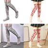 Christmas Festival Patterned Thigh High Socks Womens Winter Fashion Knitted Over Knee Long Stockings Leg Warmers Hosiery