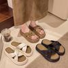 Cool Slippers Female Summer Wear 2025 New Fairy Style with Skirt Platform Beach Sandals Fashion Pregnant Women One-word