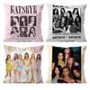 Kpop-Stil Y2K Hot Girl Stil K-Katseye Girlgroup Kissenbezug Weicher Seidiger Stoff Verdeckter Reißverschluss Kissenhülle Perfektes Fan-Geschenk