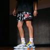 Unisex Sommar Trendiga Basketkaraktär Meshshorts - Snabbtorkande, Ovanför Knät, Fyrpunkts Casual Utomhuskläder