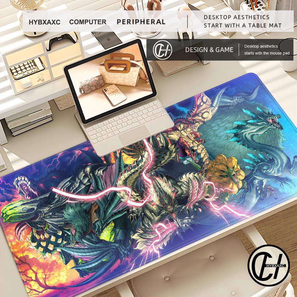 HD-Druck-Mauspad Spiel Monster Hunter Wilds Mauspad Natürlicher Gummi Tastatur Schreibtischmatte Computer-Gaming-Zubehör