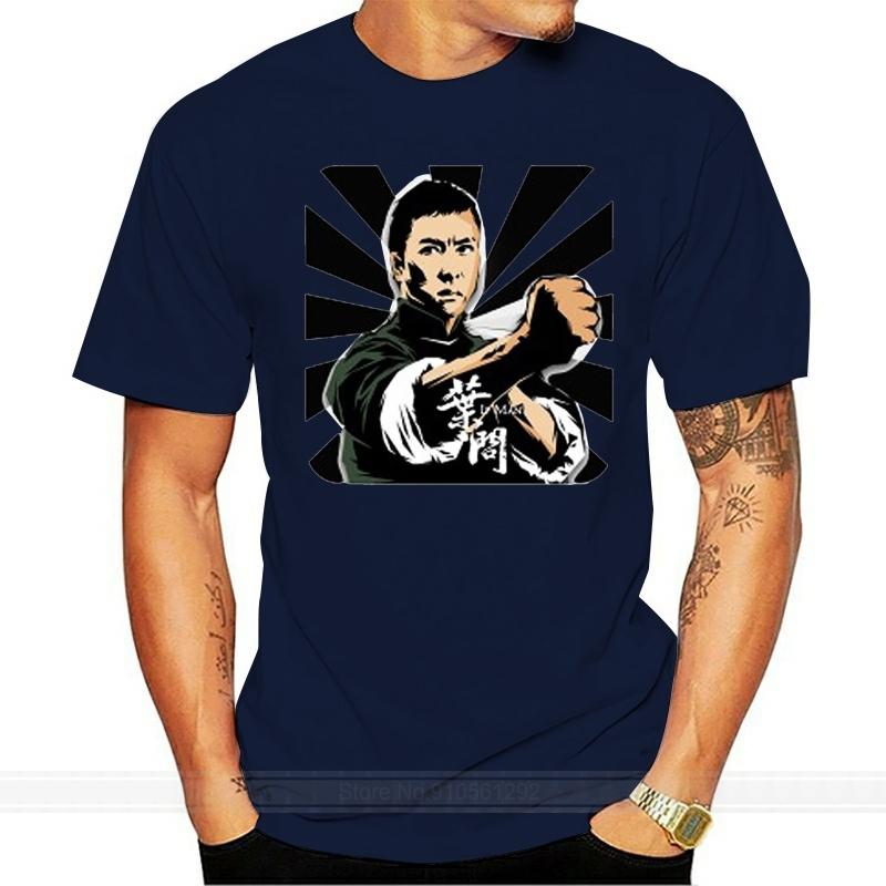 

fashion tshirt men cotton brand teeshirt New IP MAN Donnie Yen Action Movie Kung Fu Mens White T Shirt Size S 5XL S