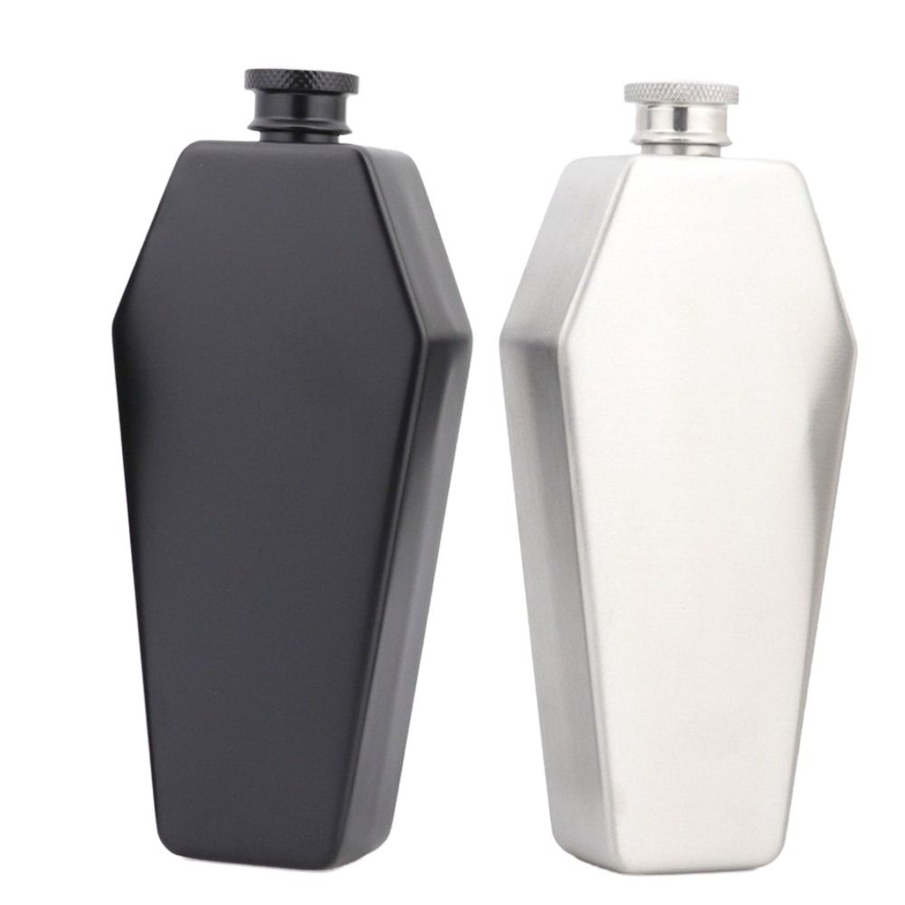 Portable 3.5oz 200ml Hip Flask Large Capacity Thickened Whiskey Wine Bottle Stainless Steel Kettle Pot Home