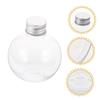Holibanna 10pcs Clear Spherical Bottles, Light Bulb Drink Bottles, Light Bulb Candy Containers, Yogurt Containers, Plastic Smoothie Bottles, Clear Fak