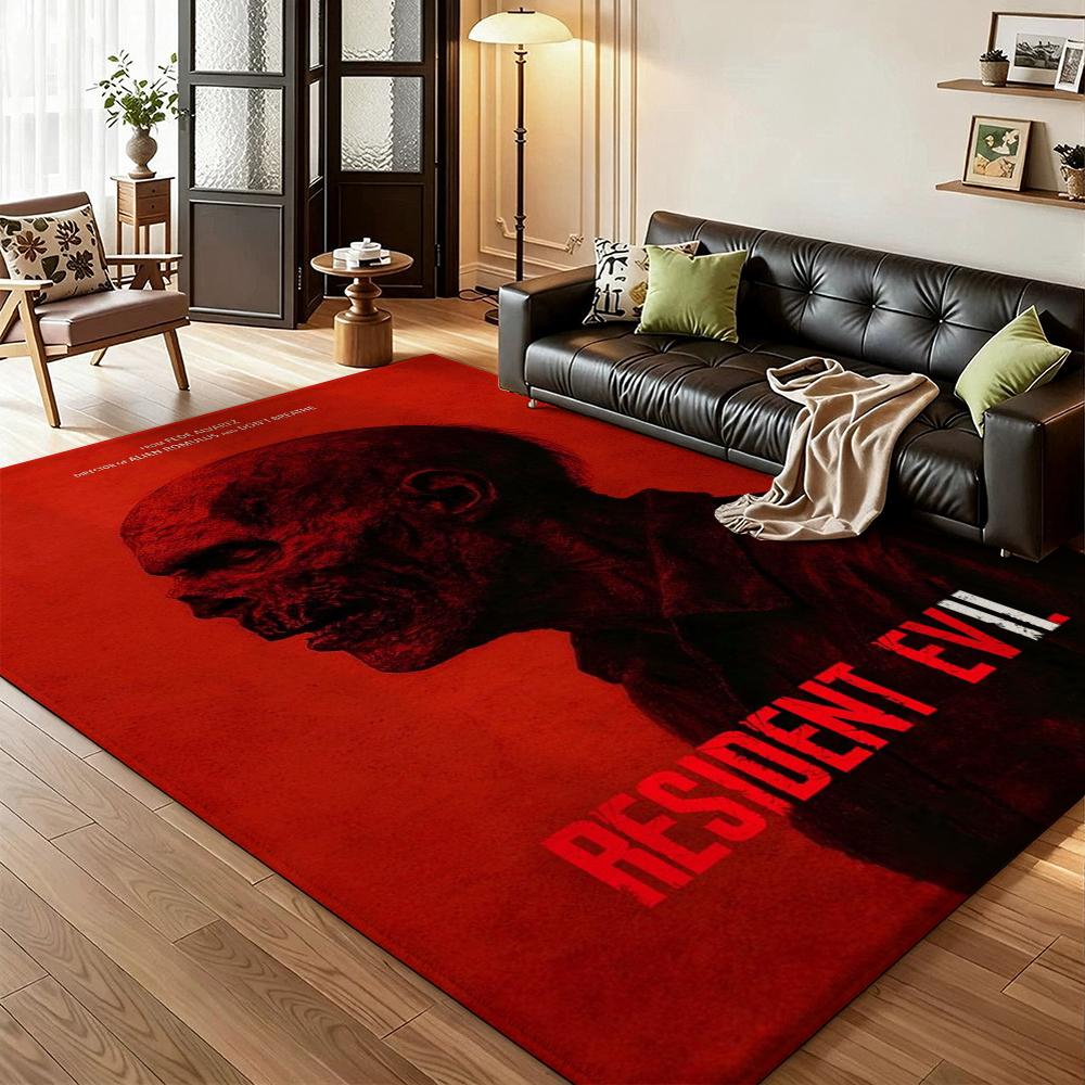 Resident Evil Death Island Rectangular Rug Thick Nonslip Carpet For Kids Bedroom Play Area Home Decor Memorial Gift