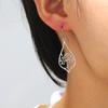 Lucktune Tree of Life Water Drop Earrings Women's Stainless Steel Hollow Geometric Earrings Vintage Jewelry Lucky Gifts Sale