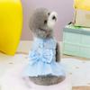 Dog Dress Cat Lace Tulle Skirt Pet Clothes Poodle Chihuahua Princess Bow Dresses Pet Party Wedding Dress For Small Dogs