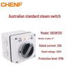 Australian Outdoor Waterproof Single-Phase/Three-Phase Knife Switch - Load Disconnection On-Off Rotary Switch