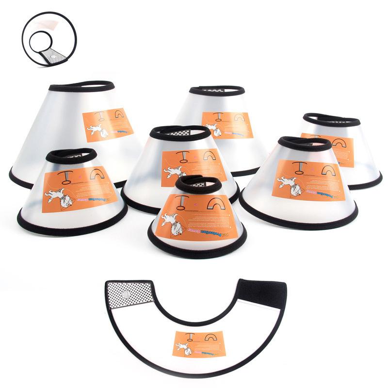 

High Quality Pet Circle Guard Collar Ring Cat Dog Anti-Bite Beauty Protective Shield Wound Cover Dog Cat Neck Collar 15-21cm