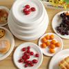 Disposable White Round Thickened Paper Plates