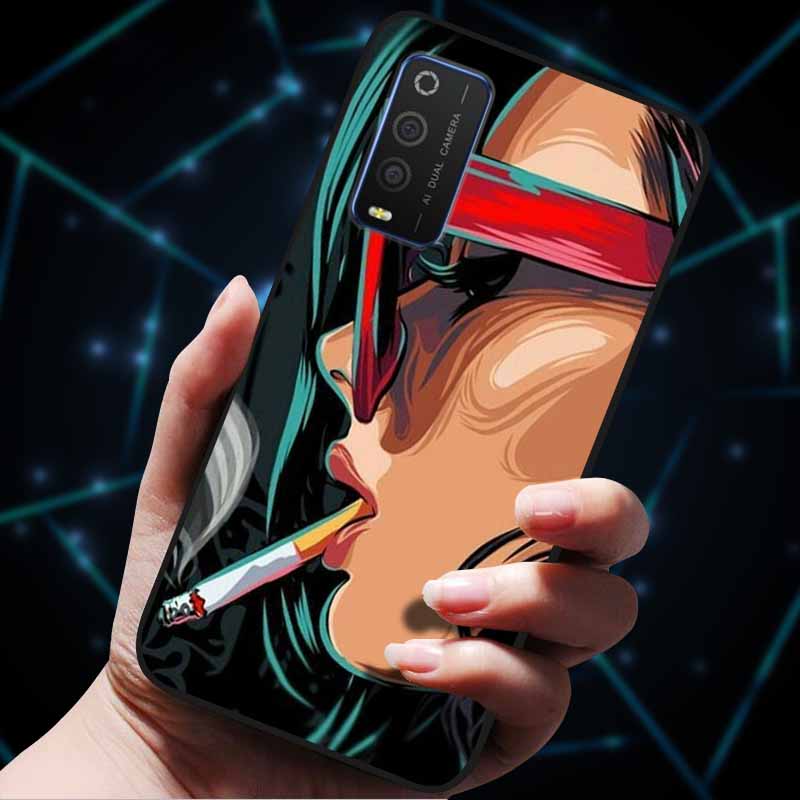 For TCL 205 Cases Fashion Silicone Soft TPU Protective Covers for TCL205 Phone Cases Floral Fundas for TCL 205 4187D 2021 Coque