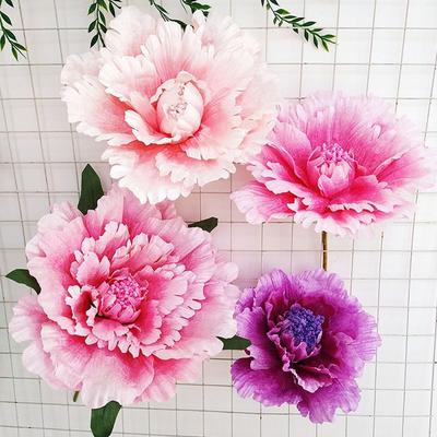 Silk Artificial Peony 30/50cm Giant Flower Head Background Fake Flowers Artificial Flowers Photography Props Wedding Backdrop
