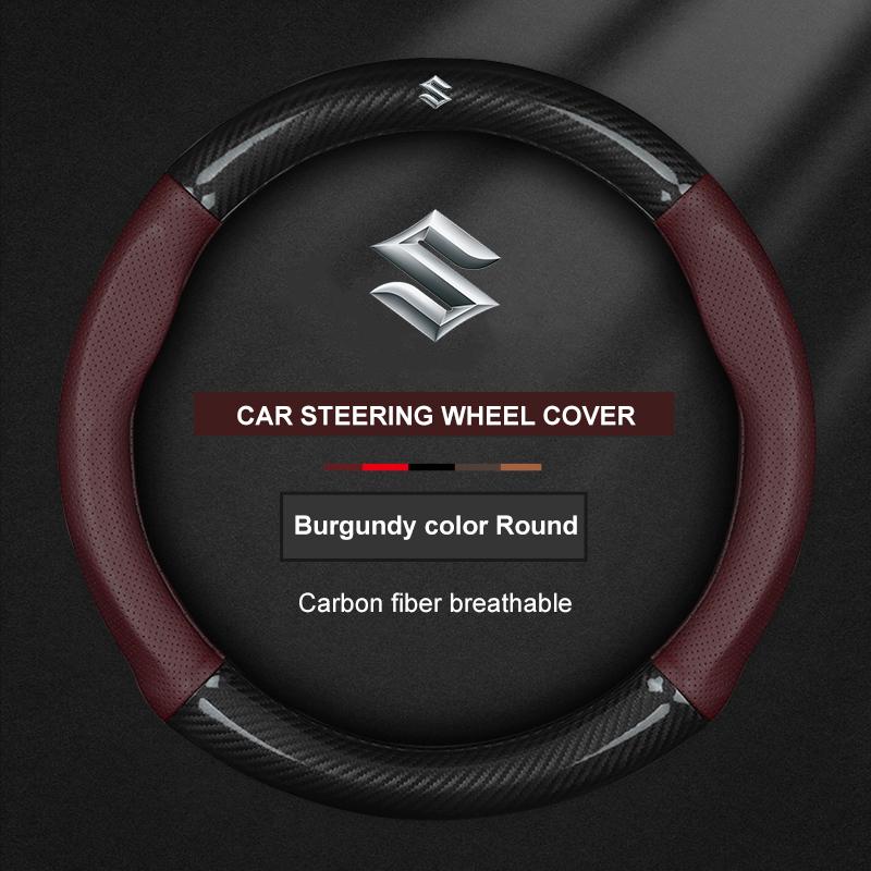 TLIN5 Cat Steering Wheel Cover For Suzuki Ignis Jimny SX4 S-Cross Swift Grand-Vitara Aito Baleno Celerio Ciaz Equator Ertiga Samura