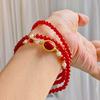 4Mm Autumn And Winter Natural Ice Transparent Chalcedony Design Sense Multi-Circle Bracelet Bracelet
