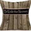 American Retro Printed Linen Pillowcase Living Room Sofa Office Pillow Car Cushion Cover