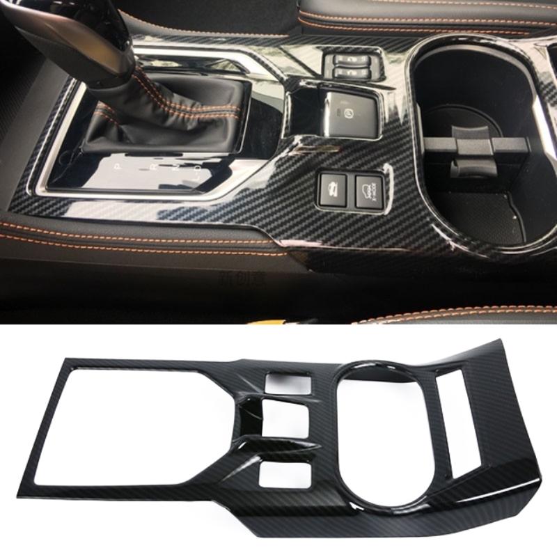 For Subaru Impreza XV 2018-  carbonfiber accessories Gear Shift Panel knob cover door handle window lift button switch cover