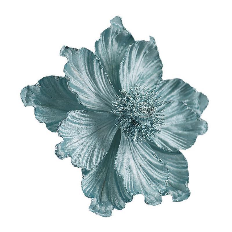 20cm Vánoční Dekorace Umělé Květy Magnólie Vánoční Stromek Dekor Jadeitová Orchidej Vánoční Květina