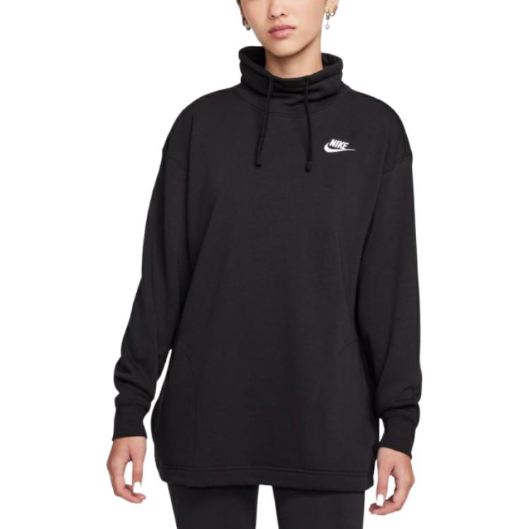 Nike Sweatshirts Women s Black Hooded Moderate FB8665-010 M
