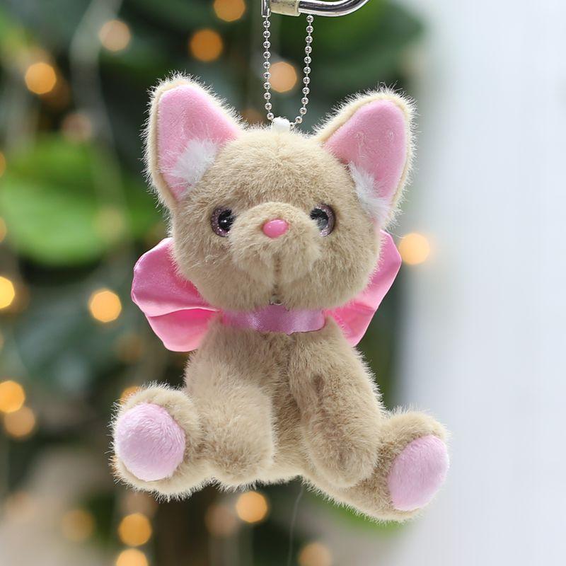 Cute Cute Bow Cat Doll Small Pendant Couple Doll Bag Hanging Decoration Keychain Plush Toy