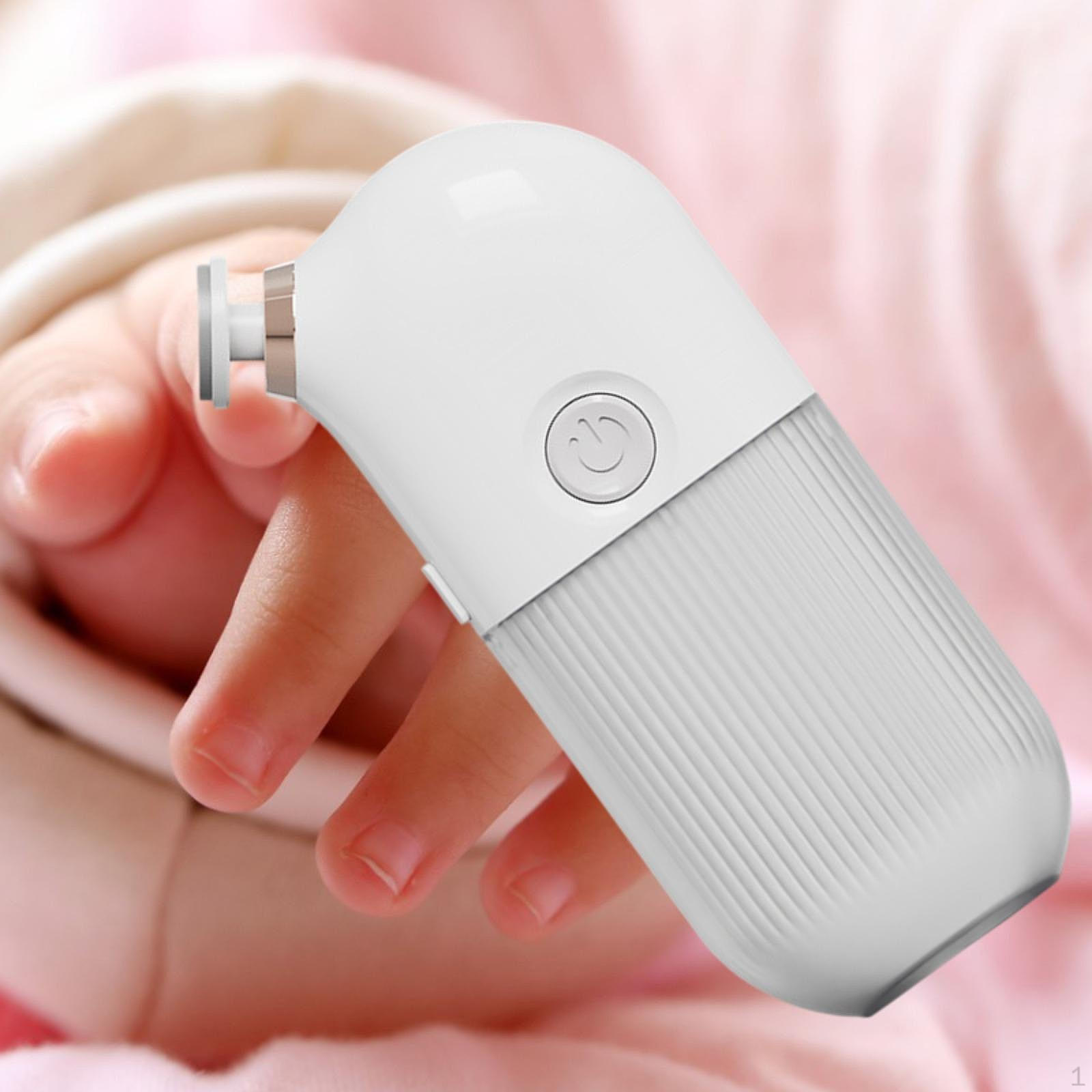 

Электрический детский триммер для ногтей Trim Polish Grooming Kit Портативный младенец Регулируемый с 6 белый