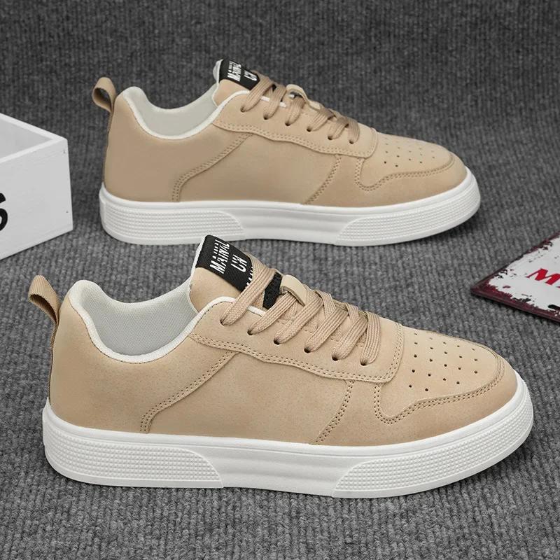 Scarpe Uomo Grandi 2025 Primavera Nuova Moda Scarpe Casual Leggere con Suola Spessa Scarpe Piatte Antiscivolo Retrò