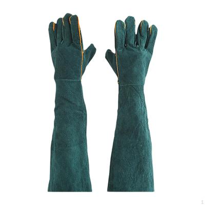 Heat Resistant Welding Gloves, Hand Protection, Long Sleeve Work Abrasion Grill