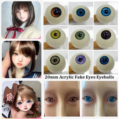 1pair with 3 Dimensional Fitting Eye Acrylic Fake Eyes Eyeballs DIY Doll Making Crafts For BJD Doll