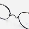 Alloaiweeo [Nose Saddle] Al8206 0910M Nose Saddle Titanium Round Black/Gray Eyeglass Frames