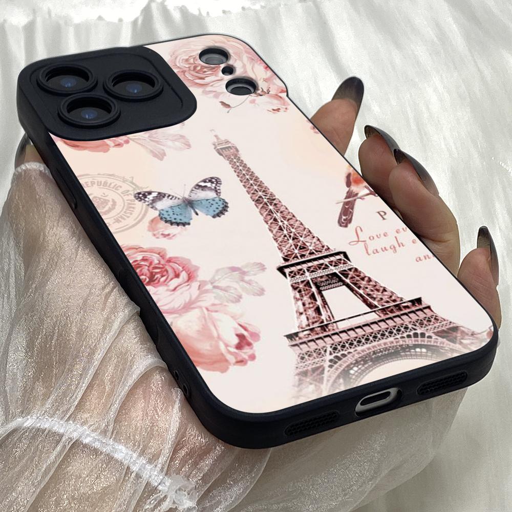 M564 Art Love London Paris Eiffel Angel Eyes Soft Phone Cases for iPhone Samsung Galaxy Xiaomi Rdemi Huawei Honor Infinix Realme OPPO Vivo All Model