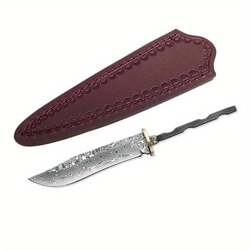 Damascus Steel Fixed Blade Knife Blanks Outdoor Tool Parts Household DIY Billets Semi-finished Accessories Tea Set Accessory Handmade