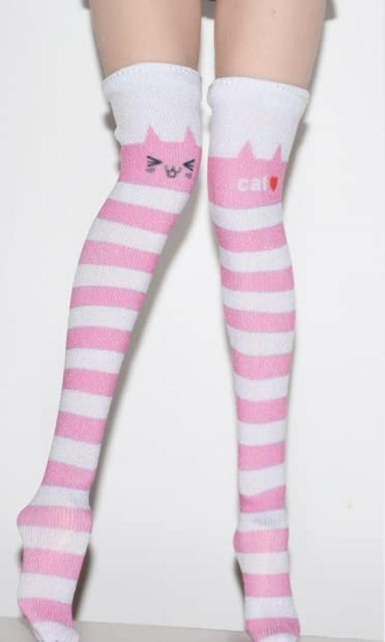 

Toys & Hobbies [TOYBARJAPAN] 16 Figure AccessoriesCompatible with TBLeague Body GS Pure Style High School Girl Pink White Cute Cat Border Pattern