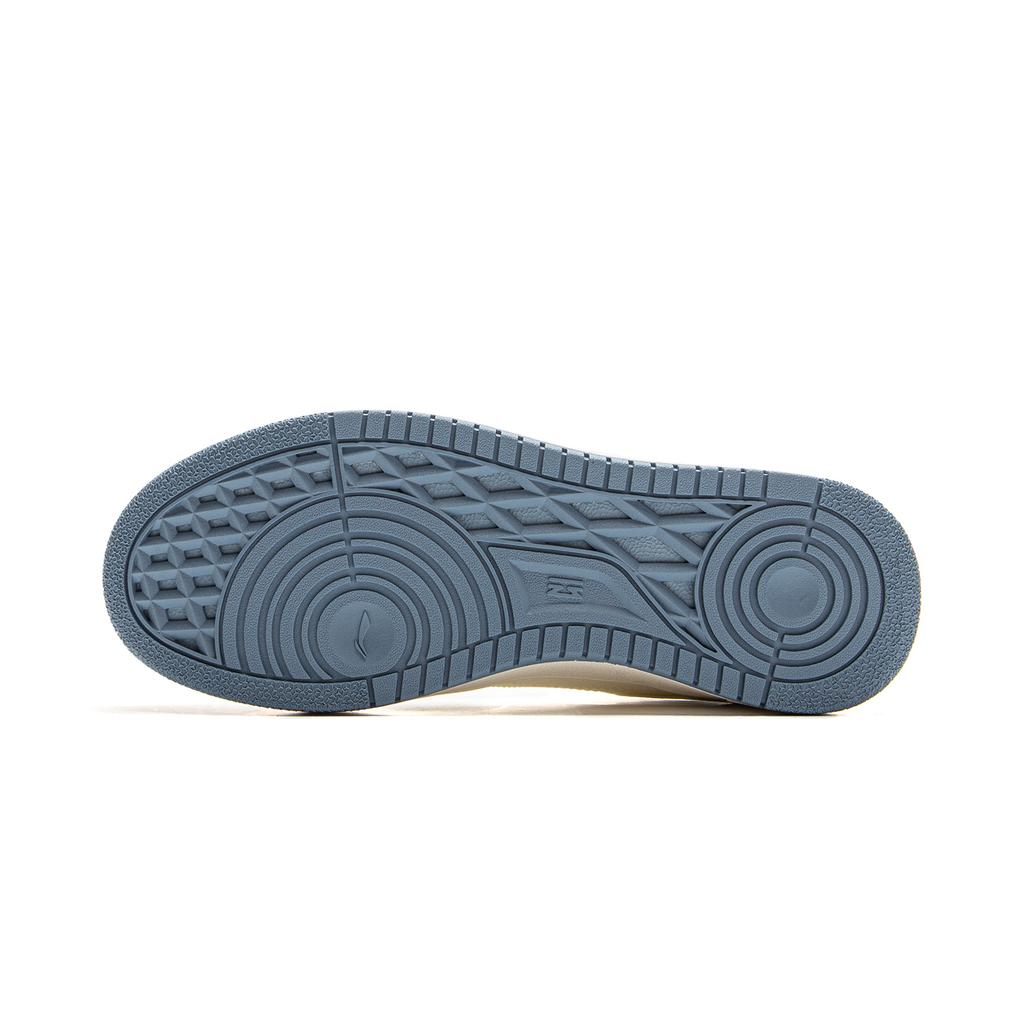 New LiNing Tianji Slip Resistant Cushioning Abrasion Resistant Lightweight Low Top Skateboard Shoes Women's White Blue AGCV090-1