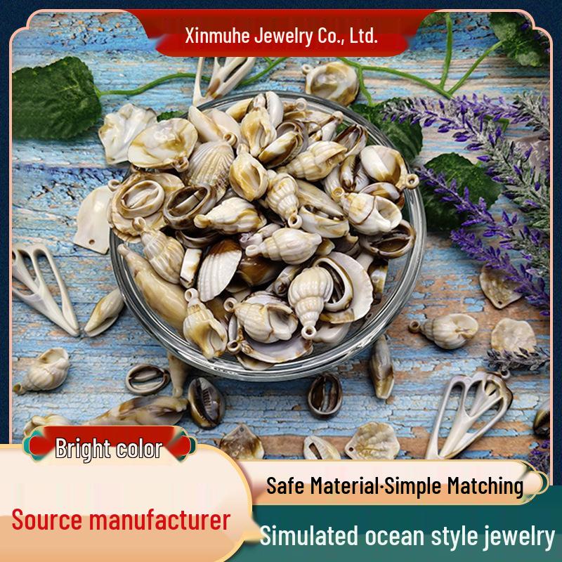 

Acrylic Ocean-Themed Jewelry Accents: Scallop, Conch, Starfish, Fishbone