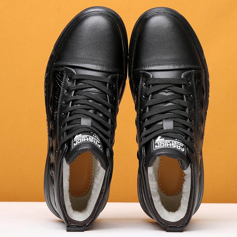 Fashion Boots Men Shoes fashion Casual Shoes lace up Classics Ankle Boots High top Office Versatile Motorcycle boots for men shoes