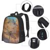Dragonflies Dance Hot Sale Backpack Fashion Bags Dragonflie Art Animals Bugs Dance Dancing Nature Conservation Dragonflies