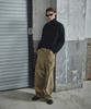 GLW Velvet Corduroy Curved Pants Beige