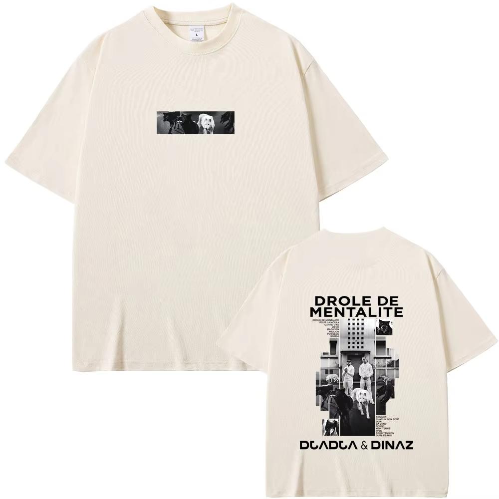 Rapper Djadja Album T-shirts Men Women Fashion Oversized T Shirts Man Vintage Casual Soft Cotton Tees