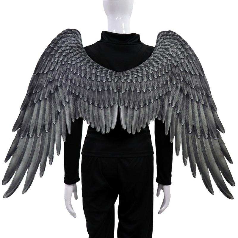 3D Angel Wing Halloween Theme Party Cosplay Costume Non-Woven Fabric Foldable for Adults Men Women
