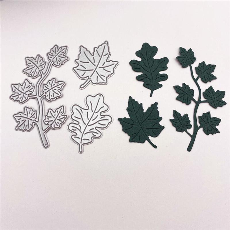 Leaves Metal Cutting Dies Stencils Die Cut for DIY Scrapbooking Album Paper Card Decorative Crafts