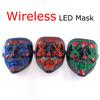 Kabellose Halloween Neon LED Purge Maske Masque Maskerade Party Masken Licht Leuchten im Dunkeln Horror Maske Leuchtende Maske