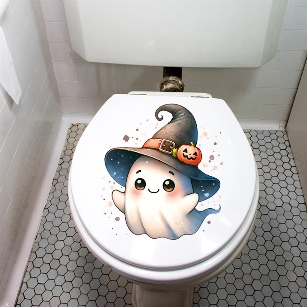 Spooky Halloween Haunted House Wall Decal Set Scary Ghost Window Stickers for Home Party Decoration Waterproof