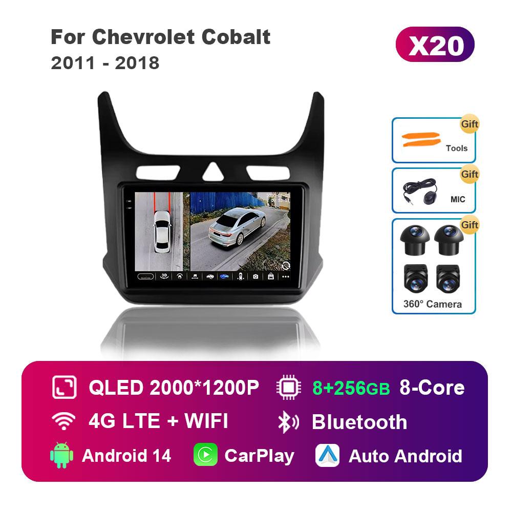 Android 14 System Car Radio Multimedia Player for Chevrolet Cobalt 2011 - 2018 GPS Navigation BT WiFi IPS Screen Auto Tools