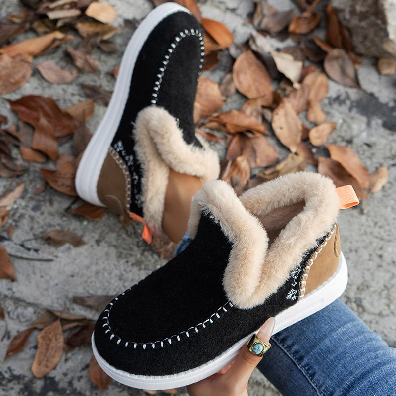 Women Boots Women's Ankle Boots For Winter Shoes Woman  Fur Botas Mujer Keep Warm Booties Female Snow Boots Winter Footwear