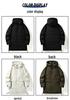 2025 Men's Winter Fashion Mid-Length Hooded Down Jacket - 90% White Duck Down Coat