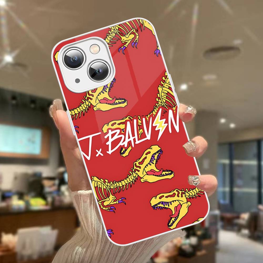Vintage Beliebter J-J B-Balvin Sänger Für IPhone 14 13 12 Mini 11 Pro XS Max X XR 14 Plus Gehärtetes Glas Cover