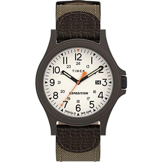 Orologio da uomo Timex Expedition Acadia Full Size Marrone Naturale Militare.
