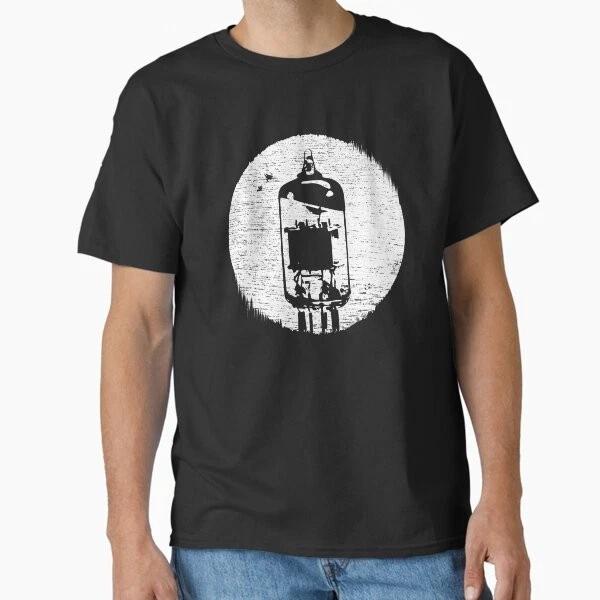 Distressed Effect Retro Vacuum Tube Classic TSh Made In UsaAus TShirt S2xl S