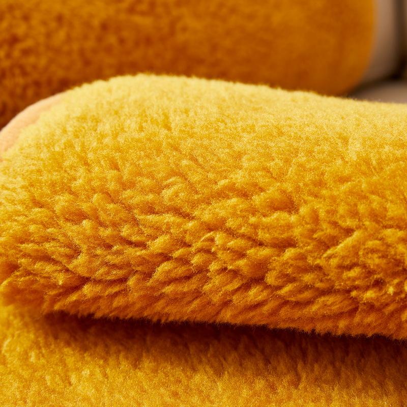 3pcs/set Lamp Plush Recliner Sofa Mat Solid Color Soft Armchair Backrest Armrest Towel Single Sofa Dust Pad with Storage Bags
