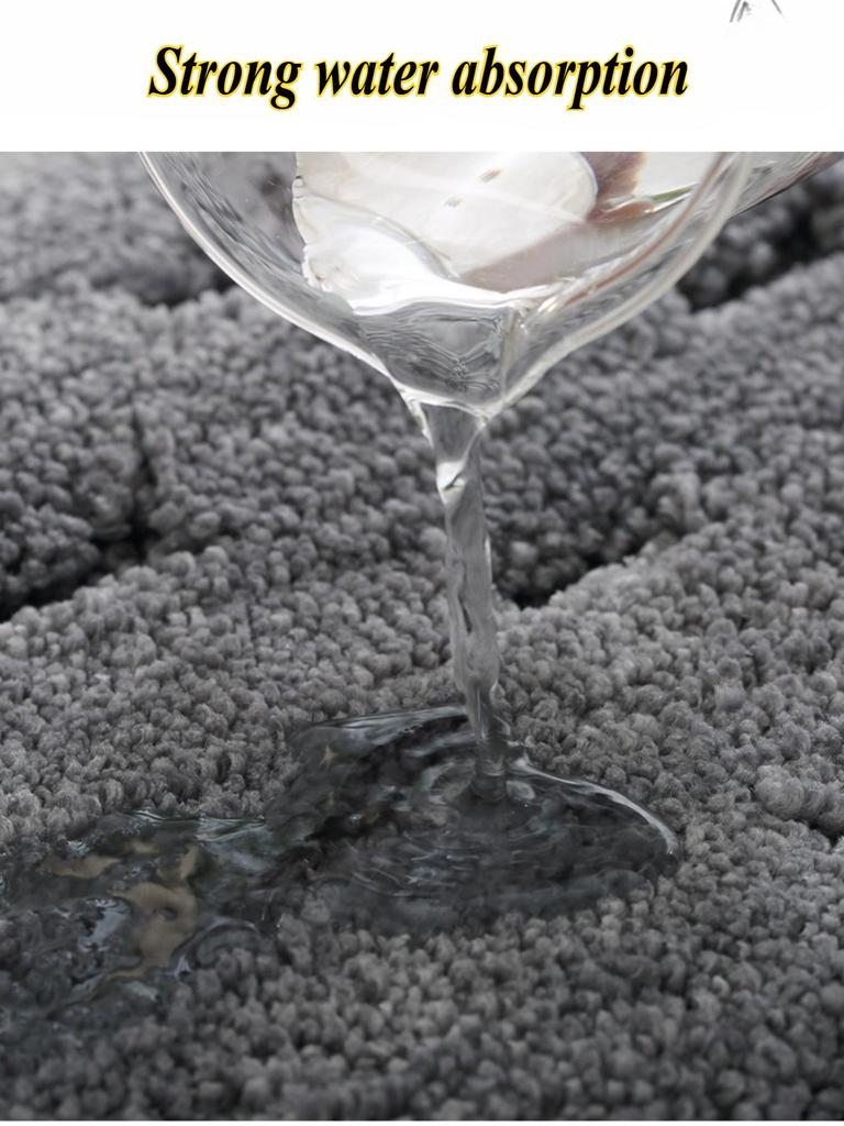 Schwamm Badezimmer Kaschmir Verdickungsmatte Bad Rutschfeste Teppiche In Waschbecken Badewanne Boden Teppich Duschraum Fußmatte Memory-Schaum 3D-Pad