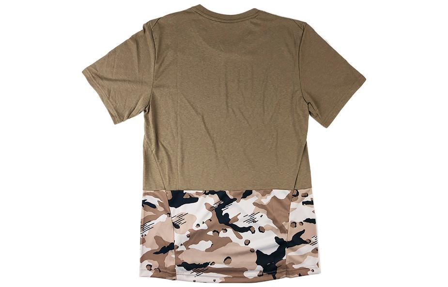 Nike T Shirts Men's Brown Crew Neck Moderate Straight Fit AQ1092-268